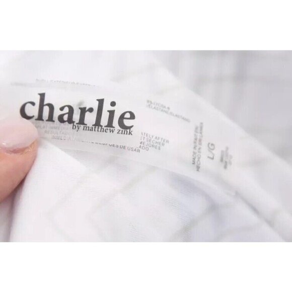 Charlie by Matthew Zink MZ One Piece Swimsuit Zebra Print Sz Large - Picture 8 of 9